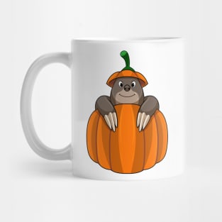 Mole with Pumpkin Mug